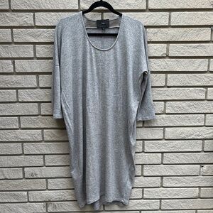 TYLI Gray Knit Oversized Sweater Dress Sz M